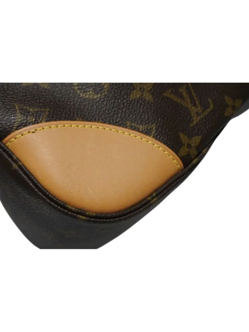 Louis Vuitton Boulogne 35 Shoulder Bag Vachetta Leather Brown Gold 4